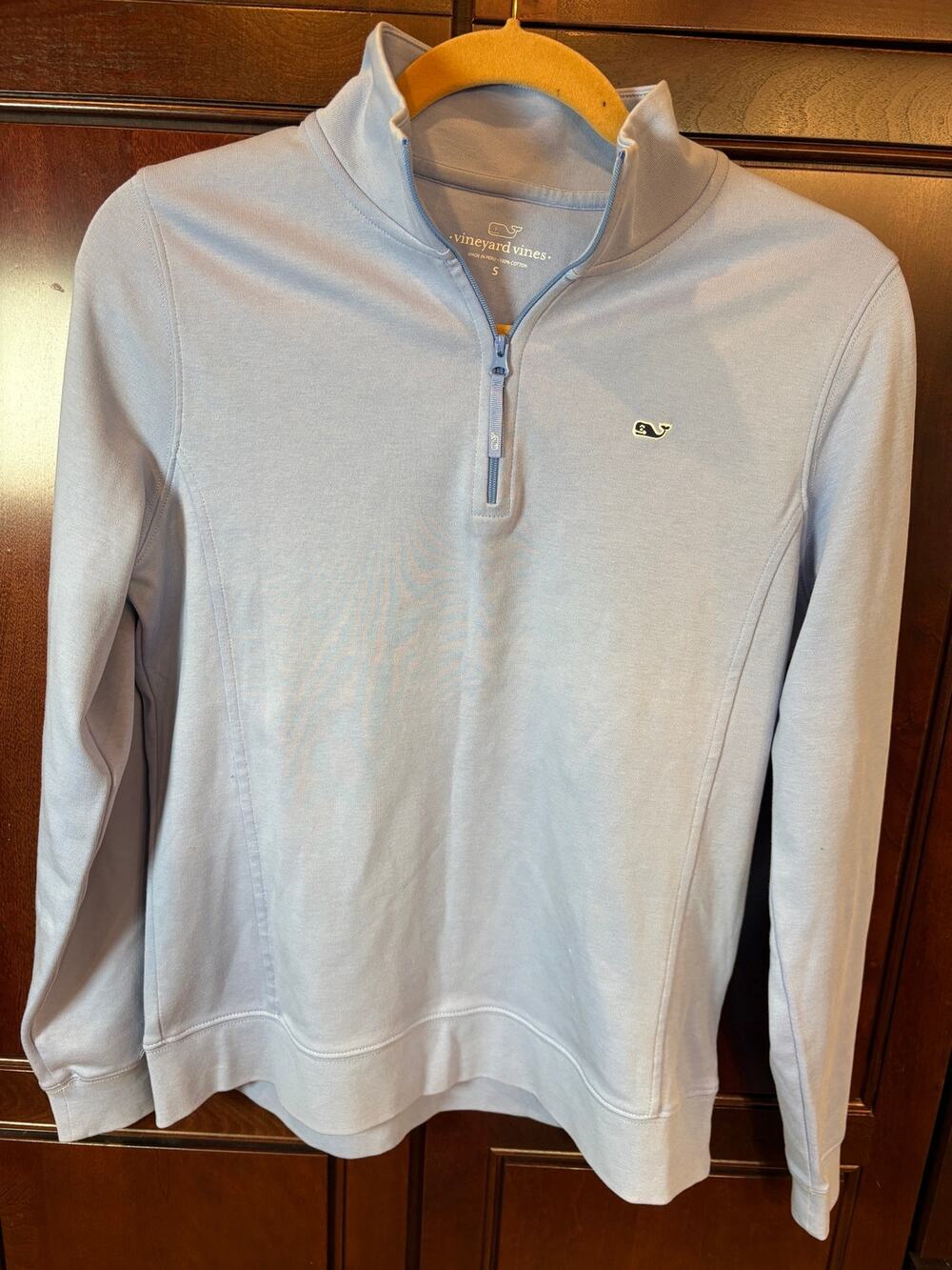 Vineyard Vines Light Blue 1/4 Zip Size S